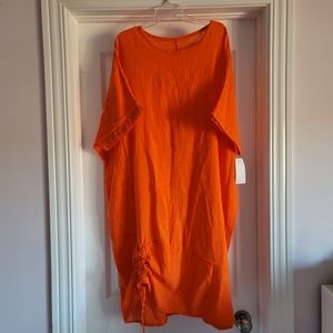 NWT 100% cotton orange dress/tunic